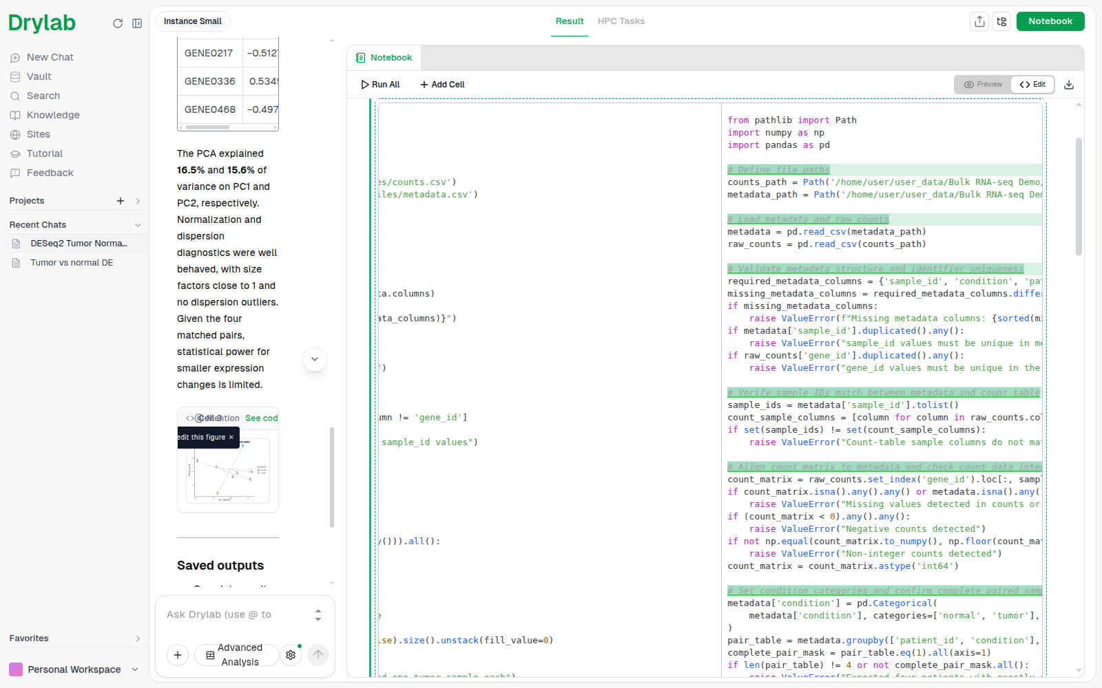 Original code (left) and edited code (right), with added lines highlighted