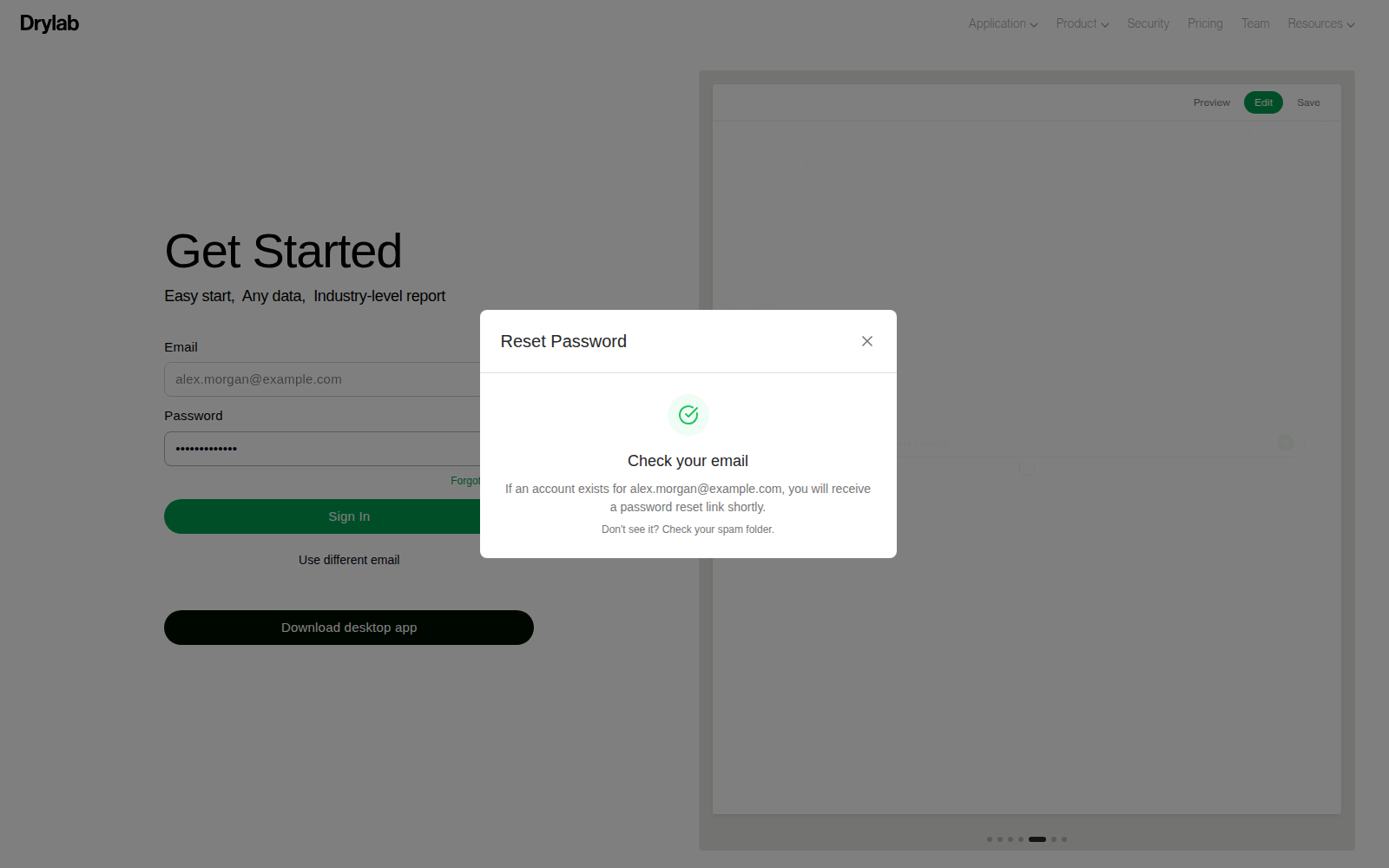 Check your email confirmation