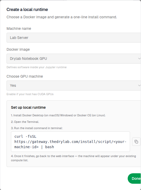 Generate the install script