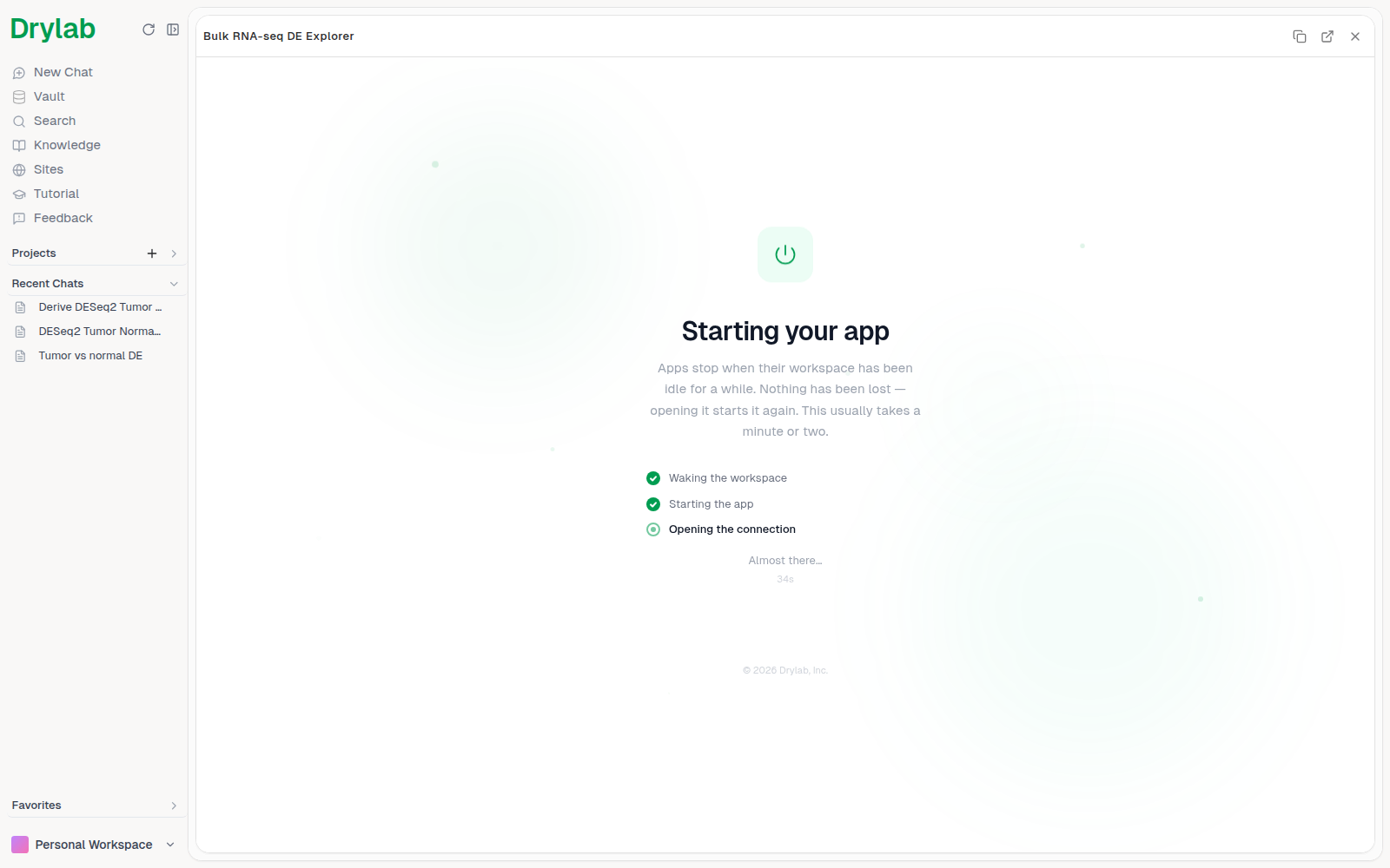 Starting an app