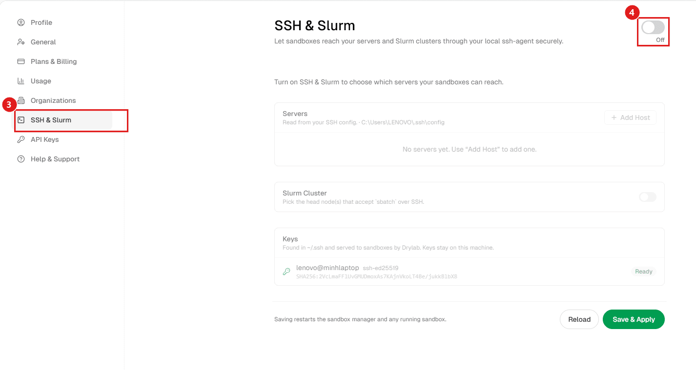 Enable SSH & Slurm