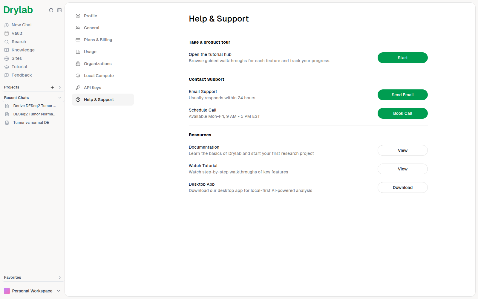 Help & Support